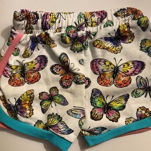 Stella McCartney Girls Shorts White Butterflies  Sz6